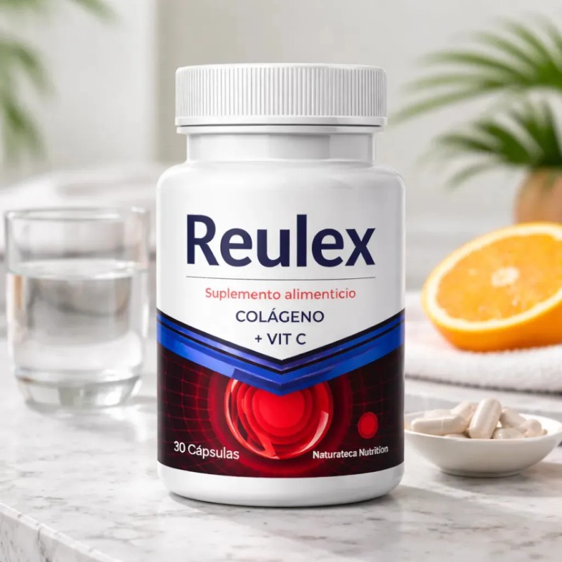 Reulex Frasco Cápsulas Colageno Msm Vitaminas Mas Sabor