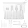 GOTRUST 80ML Travel Bottles for Toiletries, 11PCS Clear Travel Bottle