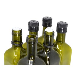 nicebottles Olive Oil Bottles with Cap & Pourer Fitment, Green, 750ml - Pack of 6