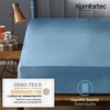 Komfortec Queen Size Fitted Sheet 100% Cotton, 11 inch (30