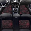 DBBXHZJY Red Spider Web Floor Mats for Car,4 Piece Gothic
