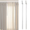 EINCORN Pack of 2 Clear 17Inch Curtain Pull Wand Drapery