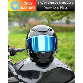 Logto Helmet Visor Replacement For Z8/CWR-F2/NXR2/RF-1400 Shield Helmets Accessories Universal (Revo Ice Blue)