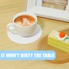 4 Packs Non Slip Silicone Drink Coasters for Drinks Round