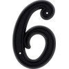 HIllman 844046 6-Inch Plastic House Number 6