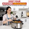 Liddit Crockpot Lid Holder for Kitchen Organization Durable, Easy to