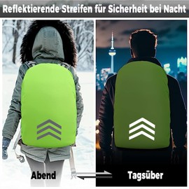VIKY® Rain Cover Backpack Waterproof Rain Cover for Backpacks (18-55L), Reflective Backpack Rain Cover, Rain Cover Backpack, Rain Cover for Hiking, Camping, Cycling
