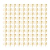 100pcs Flower Shape Binder Clips Strong Clamping Force Metal Cute