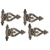 The Metal Magician Antique Brass T-Strap Hinges, Pack of 4
