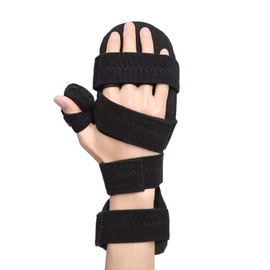 ALisasin Resting Hand Splint Carpal Tunnel Wrist Brace Night Immobilizer Finger Stabilizer Wrap Finger Training Device Finger fingerboard Orthotics Right hand