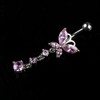 Changeshopping(TM) Crystal Butterfly Dangle Ball Barbell Bar Belly Button Navel