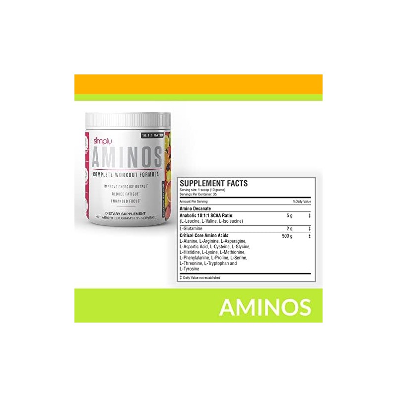 Aminos complete workout Formula 350 gramos 35 servicios sabor Sandia