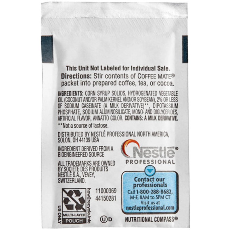 Nestle Coffee mate Original 3 Gram Single Serve Powdered Creamer