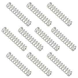 sourcing map Compression Spring 5 mm OD 0.5 mm Wire 25 mm Free Length 304 Stainless Steel Small Extension Spring for DIY Projects Home Shop Repairs (Silver Tone, Pack of 10)