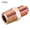 sourcing map 3 Packs Extension Pipe Fitting 9/16"-18 UNF Male