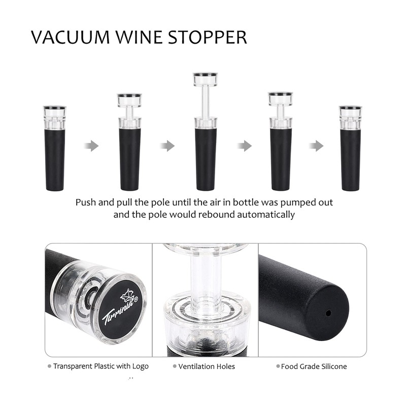 Tirrinia Electric Wine Opener Set, Wine Bottle Cork Remover Accessory