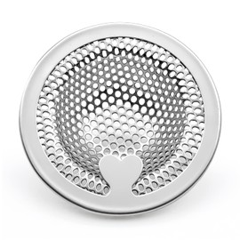 Washbasin Drain Garbage Catcher Bath Drain Stainless Steel Hair Trap Stainless Steel Shower Drain Filter Applicable Drain Size: 1.5 - 1.9 inches (38 - 48 mm)