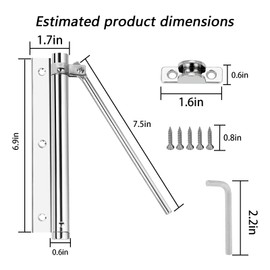 Door Closer - Automatic Door Closer for Safety and Comfort Easy to Install Suitable for Indoor and Outdoor Doors Silent and Durable