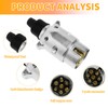 7 Pin Trailer Plug 12V Plug Towbar Socket Towing Trailer