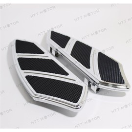XKMT-Groove Rider Front FootBoard Floorboard Compatible With Harley Touring Softail 84-15 Chrome [B0779QWQHH]