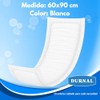 Pañal Predoblado para Incontinencia Durnal, Unisex, Blanco, 60x90 cm, 15