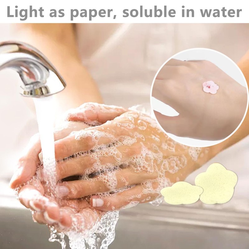 Portable Hand Washing Soap Sheets, 400 Travel-Sized Dissolvable Cleansing Sheets,