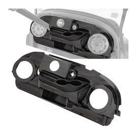 WUTIST Dash Board Cover Compatible with Club Car Precedent Golf Cart Radio Dash Round Cut Dash Carbon Fiber ABS