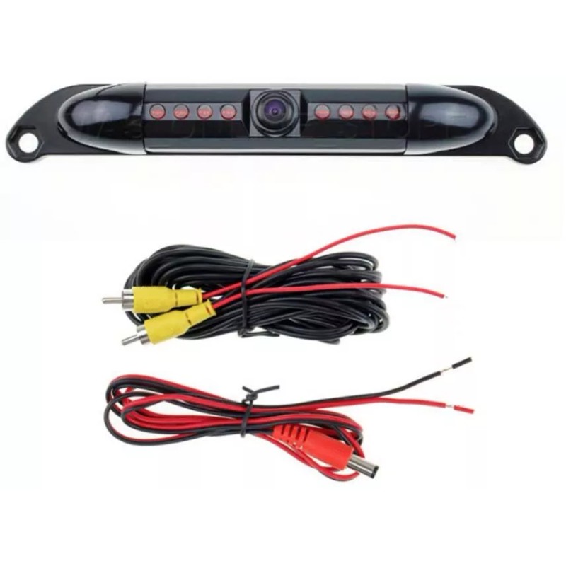 BLACK LICENSE PLATE CAMERA COLOR WITH NIGHT VISION COLOR REAR
