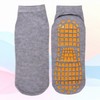 Yellow Non-slip Yoga Pilates Socks Gray Yellow L 4ea