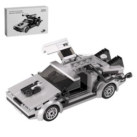 FCEYOUT Back to Your Futur Delorean Building Kit, BTTF Time Machine Car Building Set, Classic 80s Movie Collectibles, Great Collect Gifts and Toys for Fans (210 Pieces)