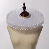 FAD-4U Elizabethan Chiffon Neck Ruff Detachable Collar for Medieval Costume