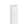 Hzuaneri Bathroom Storage Cabinet, Corner Floor Cabinet with 2 Doors