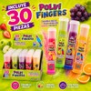 Polvi Fingers 30 piezas, Caramelo Macizo con Polvo Acidulado, Sabores