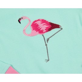 Leveret Kids & Toddler Pajamas Matching Doll & Girls Pajamas 100% Cotton 2 Piece Pjs Set (Size 6 Years, Flamingo)