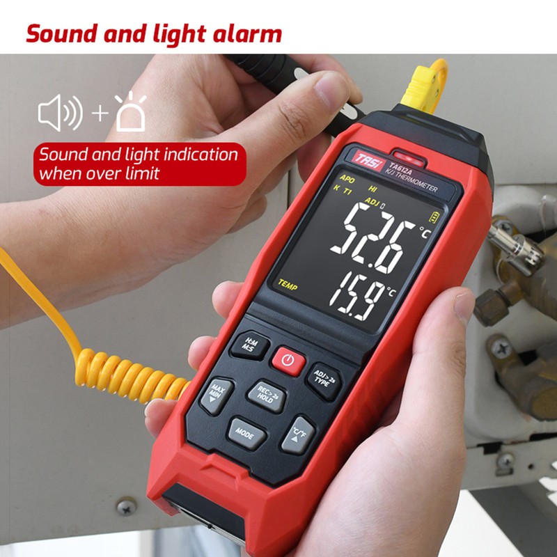 TASI TA612B 2 Channels K/ J Type Thermocouple Thermometer -200~1372℃/