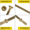 FMhotu #10 x 1-5/8" Trailer Deck Screws, Self-Tapping Sheet Wood