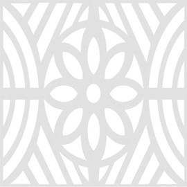 11 3/8"W x 11 3/8"H x 3/8"T Small Hesperia Decorative Fretwork Wall Panels in Architectural Grade PVC