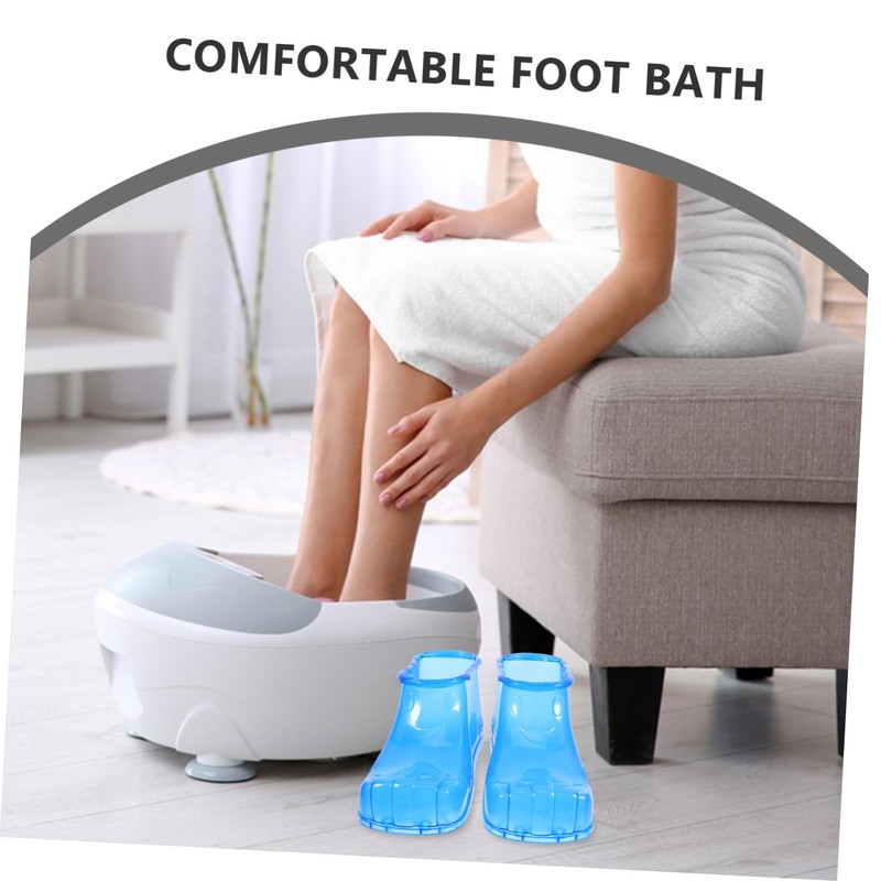 Ipetboom 1 Pair Foot Soaking Shoes Portable Foot Bath Boots