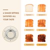 4 Slice Toaster Roter Mond Retro Stainless Steel with Bagel