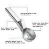 Ice Cream Scoop,Portable Stainless Steel Ice Cream Scoop with Trigger