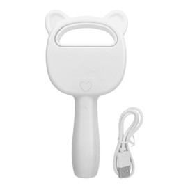 Handheld Bladeless Cooling Fan 2000mAh USB Rechargeable 3 Speed Eyelash Dryer for Lashes Extension White