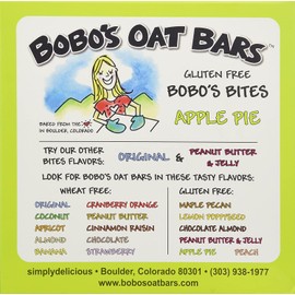 Bobos Oat Bars, Bites Oat Apple Pie, 5 Pack, 1.3 Ounce