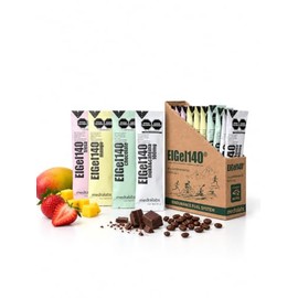 Gel energético para corredores, ciclistas y triatletas | Medralabs 10 pzas | Carbohidratos rápidos (10 Piezas, Mixto Sin Cafeina)