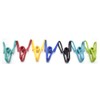 LE-stone 50Pcs Multi-Purpose Clothesline Utility Clips PVC-coated Steel Wire Clip