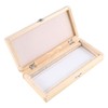 Lyaciomn Wooden Slide Storage Box, Holds 50 Slides, Microscope Slide