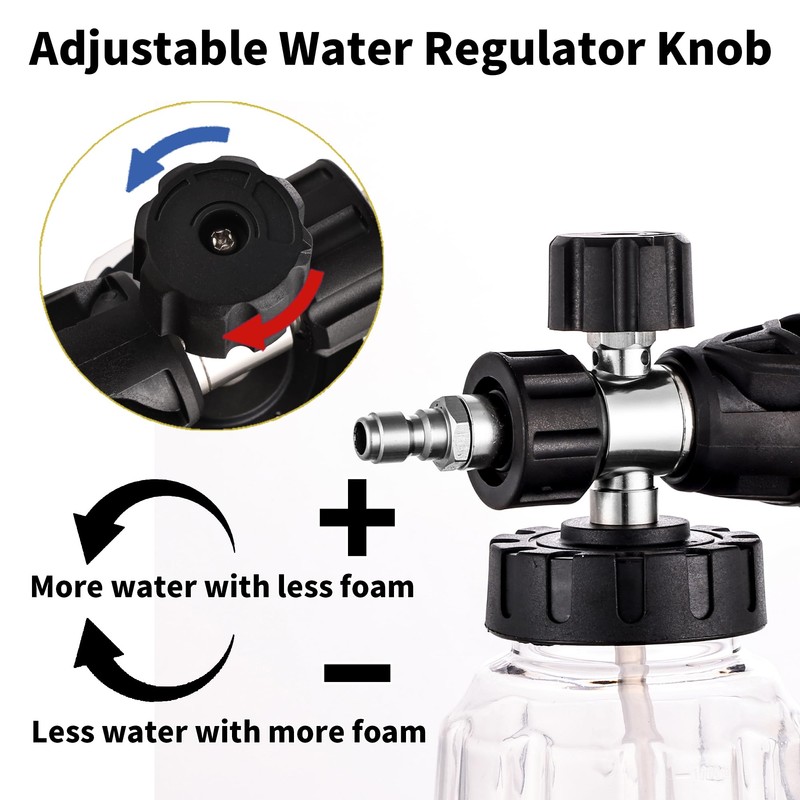 FENG PAI Foam Cannon for Pressure Washer with Dual-connector Accessory,