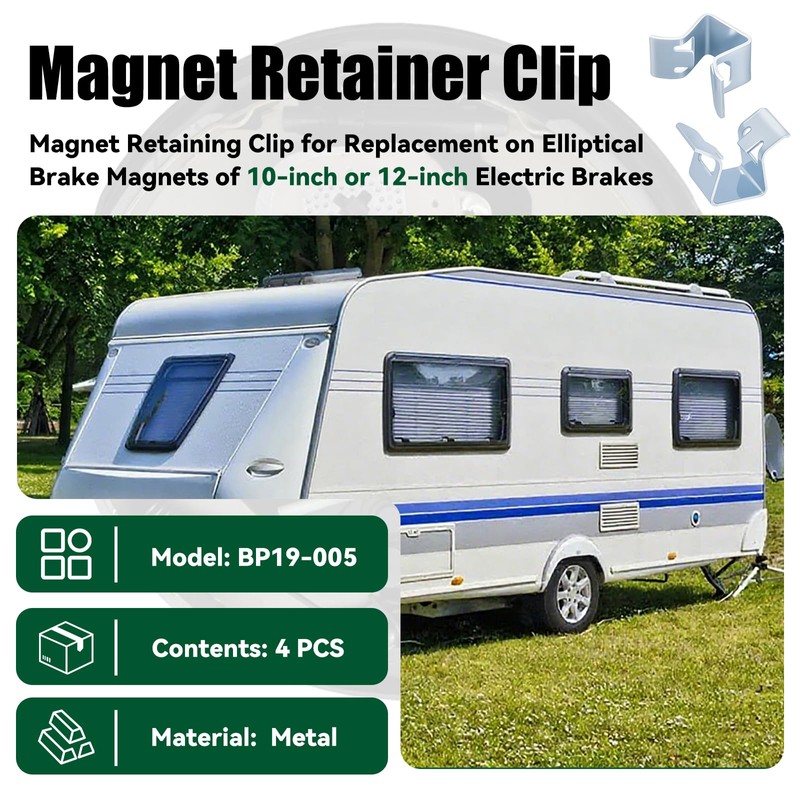 Houoto BP19-005 Magnet Retainer Clip for Dexter 12.25" Electric Trailer