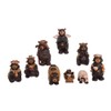 Kurt Adler Resin Nativity Bear, 4-Inch, Set of 9