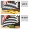 Stainless Steel Crinkle Cutter - Wavy Vegetable & Fruit Knife