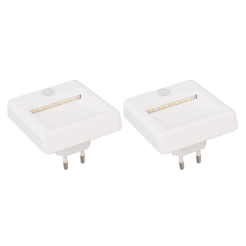 2 Pcs Plug in Night Light Mini Motion Sensor Night